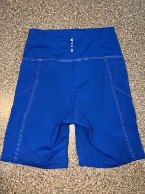 WILO High-Rise Bike Shorts in Royal Blue
